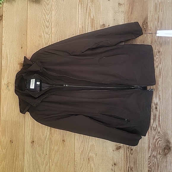 Calvin Klein Size Large NWT Infinite Stretch Jacket With Polar Fleece Lined Bib
